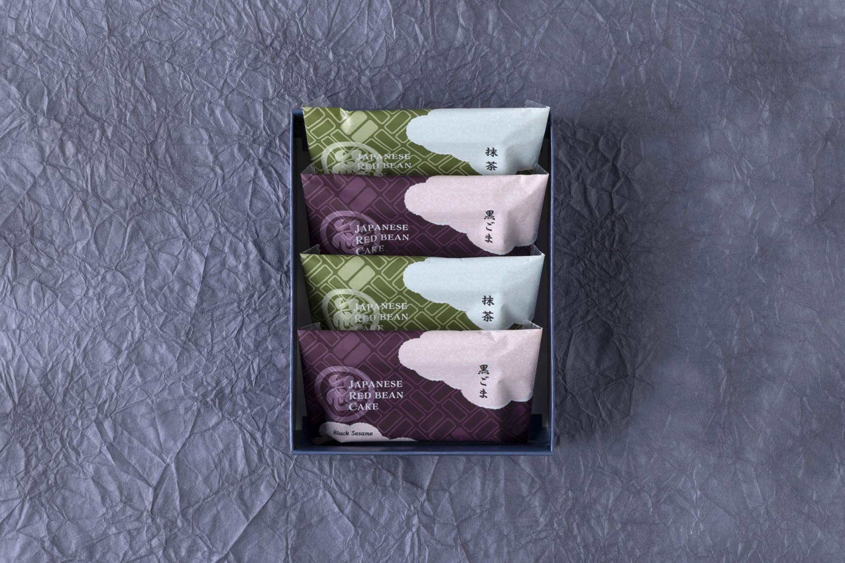 JAPANESE RED BEAN CAKE　黒ごま/抹茶